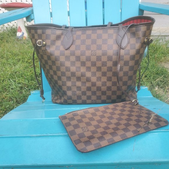 Louis Vitton Neverfull Damier w/pochette - Picture 1 of 6